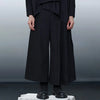 NEV Pleated Material Splicing Wide-Leg Pants